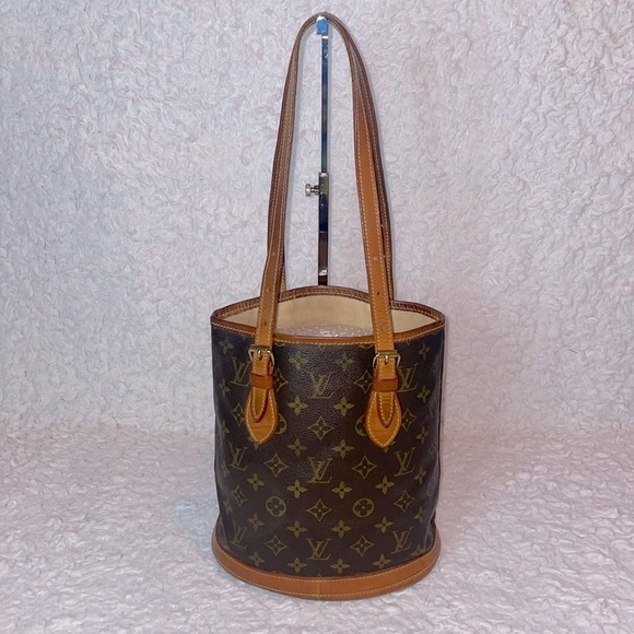 Louis Vuitton LV Monogram Petit PM Bucket Shoulder Bag Purse - Picture 8 of 17